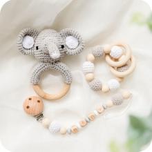 photograph of baby teether rattle toy set